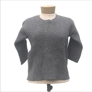 Madewell Gray Merino Wool Viewpoint Sweater S